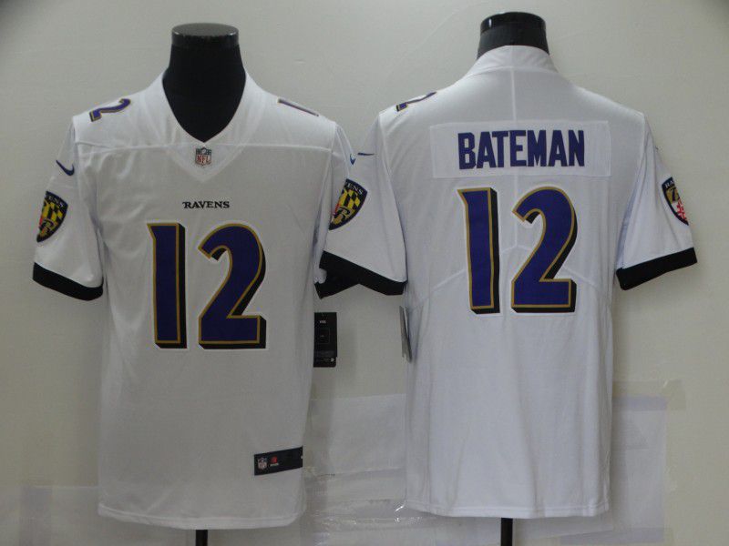 Men Baltimore Ravens #12 Bateman White 2021 Vapor Untouchable Limited Player Nike NFL Jersey->philadelphia eagles->NFL Jersey